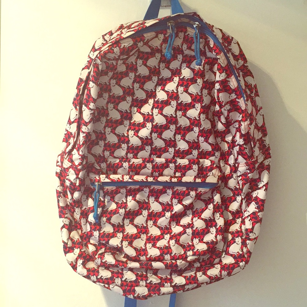 Cat patterned backpack